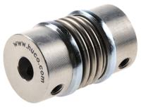 530202222 Huco Bellows Coupling, 20mm Outside Diameter, 6mm Bore, 31mm Length Coupler