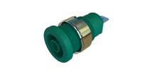 972356204 Hirschmann Test & Measurement Green Female Banana Socket, 4 mm Connector, Tab Termination, 32A, Nickel Plating