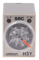 h3y-4-ac24-30s Omron H3Y-4 Series DIN Rail, Surface Mount Timer Relay, 24V ac, 4-Contact, 1 → 30s, 1-Function, 4PDT