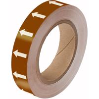 275106 Brady Brown, White High Visibility Tape 25.00mm x 33.00m