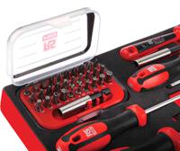 833-5947 RS PRO Pozidriv; Slotted Bit Holder & Standard Screwdriver Set, 39-Piece