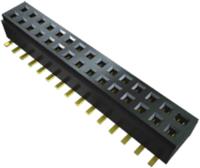 clm-115-02-l-d Samtec CLM Series Vertical Through Hole Mount PCB Socket, 30-Contact, 2-Row, 1mm Pitch, Solder Termination