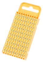 561-03101-wic3-0-9-pa66-ye HellermannTyton WIC3 Snap On Cable Markers, Yellow, Pre-printed "0 → 9", 4.3 → 5.3mm Cable, 561-03101