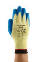 80600100 Ansell PowerFlex Blue Kevlar Kevlar Cut Resistant Gloves, Size 10, Latex Coating