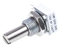 14910f0gjsx10102ka Vishay 149 1kΩ Rotary Potentiometer 1-Gang, Panel Mount (Through Hole), 14910F0GJSX10102KA