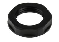 822-9830 RS PRO Black Nylon 66 Cable Gland Locknut, M20 Thread, IP68
