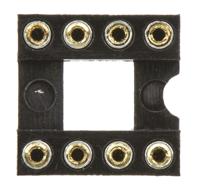 ar-08-hzl-tt ASSMANN WSW 2.54mm Pitch Vertical 8 Way, Through Hole Turned Pin Open Frame IC Dip Socket, 3A