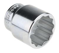 s30 Facom 1/2 in Drive 30mm Standard Socket, 12 point, 44 mm Overall Length
