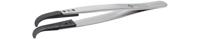 2abcfrsa1 ideal-tek 130 mm, PA66/CF30 (Tip), Stainless Steel (Body), Flat; Rounded, ESD Tweezers