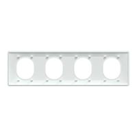 s320708 Schneider Electric White, 4 Gang, Ovalis C Series