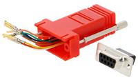 da9-pmj8-r-k MH Connectors D-sub Adapter Male 9 Way D-Sub to Female RJ45