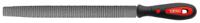 161-1496 RS PRO 200mm, Bastard, Rasp Cut, Half Round Engineers File With Soft-Grip Handle