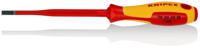 98-20-55-sl Knipex Slotted Insulated Screwdriver, 5,5 mm Tip, 125 mm Blade, VDE/1000V, 232 mm Overall