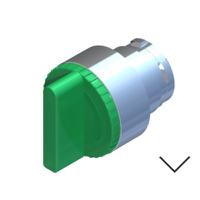 238-3911 RS PRO 2 Position Selector Switch Head, 22.5mm Cutout, Green Handle