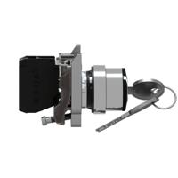 xb4bg41 Schneider Electric XB4 2 positions Metal Screw Key Switch 1NO, 0.55 (dc) A, 6 (ac) A 22mm IP66, IP67, IP69, IP69K 455