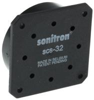 scs-32-p10 Sonitron Piezoelectric Miniature Speaker, 100dB, 500 → 8000 Hz, 66nF, 5.8mm Lead Length, 33.5 x 33.5 x 9.7mm
