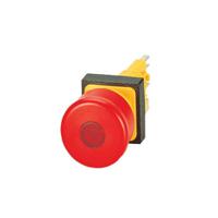 072371-q25lpv Eaton RMQ16 Series Pull Release Illuminated Emergency Stop Push Button, Panel Mount, 16mm Cutout, IP65