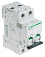a9f54201 Schneider Electric Acti 9 iC60H MCB Mini Circuit Breaker, 2P, 1A Curve C, 12 → 133 V, 220 → 240 V, 380