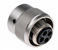ut06104sh Souriau Sunbank by Eaton, UTO 4 Way Cable Mount MIL Spec Circular Connector Plug, Socket Contacts