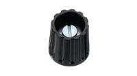 021-3425 Elma 14.5mm Black Potentiometer Knob for 6mm Shaft Round Shaft,