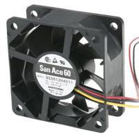 9s0612h4011 Sanyo Denki San Ace 9S Series Axial Fan, 12 V dc, DC Operation, 34.8m³/h, 1.32W, 110mA Max, 60 x 60 x 25mm