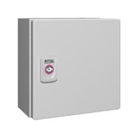 1549000 Rittal Sheet Steel Metal Enclosure, 120mm x 200 mm x 200 mm