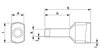 1200281 Phoenix Contact, AI Insulated Ferrule, 16mm Pin Length, 2.9mm Pin Diameter, Blue
