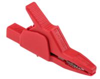 972405101 Hirschmann Test & Measurement Crocodile Clip 4 mm Connection, Brass Contact, 32A, Red