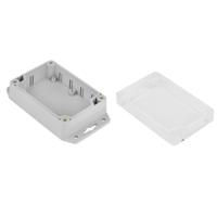 192-0727 RS PRO Grey ABS, Polycarbonate Enclosure, IP68, IK07, Flanged, Transparent Lid, 105 x 70 x 40mm