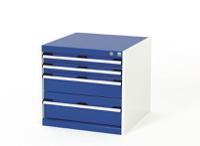 4001901511v Bott Drawer Unit, 600mm x 650mm x 650mm, Blue, Grey