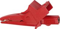 5004lm-iec-r Electro PJP Alligator Clip, Nickel-Plated Steel Contact, 20A, Red