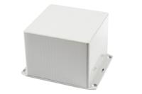 1591vflgy Hammond 1591 Series Light Grey Flame Retardant ABS Enclosure, IP54, Flanged, Light Grey Lid, 120 x 120 x 94mm