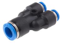 qsy-8-4 Festo QSY Series Y Tube-to-Tube Adaptor, Push In 8 mm to Push In 4 mm, Tube-to-Tube Connection Style, 130610