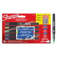 2201182 Sharpie Blue, Green, Purple, Red, Yellow 1.2mm Medium Tip Paint Marker Pen for use with Various Materials