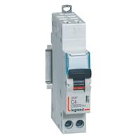 406878 Legrand DNX3 Circuit Breaker, 1+N, 4A Curve C, 230V AC, 6 kA Breaking Capacity