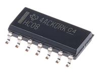 sn74hc08d Texas Instruments SN74HC08D, Quad 2-Input AND Logic Gate, 14-Pin SOIC