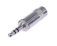 nys231l REAN Products Jack Connector 3.5 mm Cable Mount Stereo Plug, 3Pole