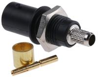 679766-21 Staubli, Jack Panel Mount BNC Connector, Crimp Termination, Straight Body