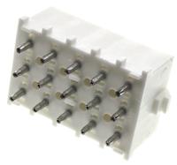 350714-1 TE Connectivity Universal MATE-N-LOK Series Straight Through Hole PCB Header, 15 Contact(s), 6.35 mm Pitch, 3 Row,