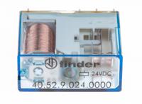 405290240000 Finder PCB Mount Power Relay, 24V dc Coil, 8A Switching Current, DPDT