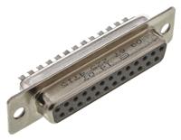 09672254715 HARTING 25 Way Panel Mount D-sub Connector Socket, 2.77mm Pitch