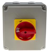 773-7992 RS PRO 4P Pole Panel Mount Isolator Switch - 32A Maximum Current, 15kW Power Rating, IP65