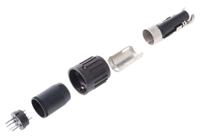 t3394501 Amphenol Industrial, C 091 B 5 Pole M16 Din Plug, 5A, 100 V ac, Male, Cable Mount
