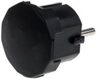 849-6119 RS PRO German Mains Plug, 16A Black, Cable Mount Screw, 250 V