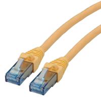 21152983-50 Roline, 300mm Cat6a, Yellow RJ45 to Male RJ45 Male, U/UTP Unshielded, Terminated LSZH Sheath