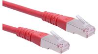 21151341 Roline21.15.13, 2m Cat6, Red RJ45 to Male RJ45 Male PVC Sheath