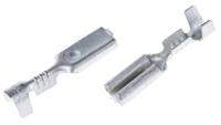 150205-2 TE Connectivity FASTON .110 Uninsulated Female Spade Connector, Receptacle, 2.79mm Tab Size, 0.2mm² to 0.6mm²