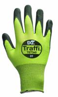 tg7360-08 Traffi TG7360 Black, Green Elastane, HPPE, Nylon, Polyester Glove, Size 8, Polyurethane Coating