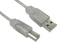 252-7132 RS PRO USB 2.0, Male USB A to Male USB B, 1m