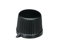 a1613560 OKW 19.9mm Black Potentiometer Knob for 6mm Shaft Round Shaft, A1613560